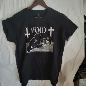 Void band t shirt Ladies Large  Black